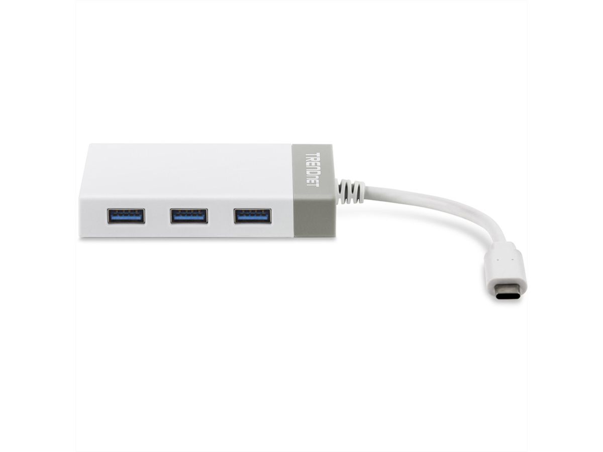 TRENDnet TUC-ETGH3 USB-C to Gigabit Ethernet Adapter + USB Hub