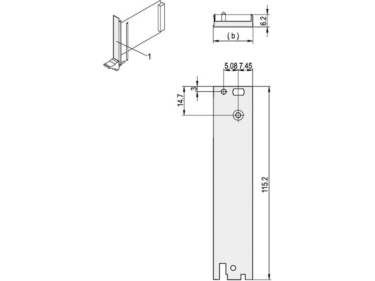 SCHROFF Plug-In Unit, U-Profile Front Panel, for IEL, IET, Type 2 Handle, Shieldable, 3 U, 4 HP, Rear I/O, 2.5 mm, Al, Front Anodized, Rear Conductive