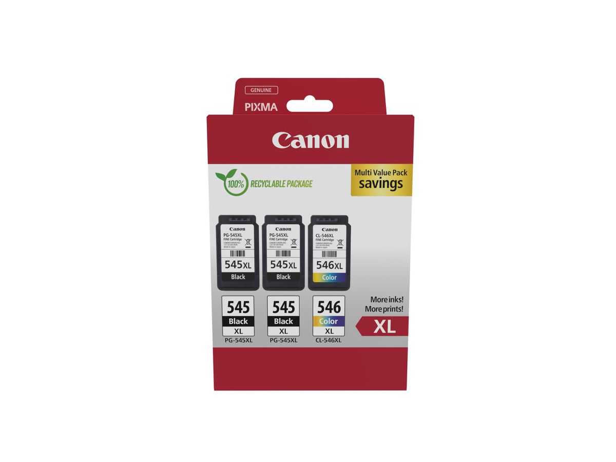 Canon 8286B013 ink cartridge 3 pc(s) Original High (XL) Yield Black, Cyan, Magenta, Yellow