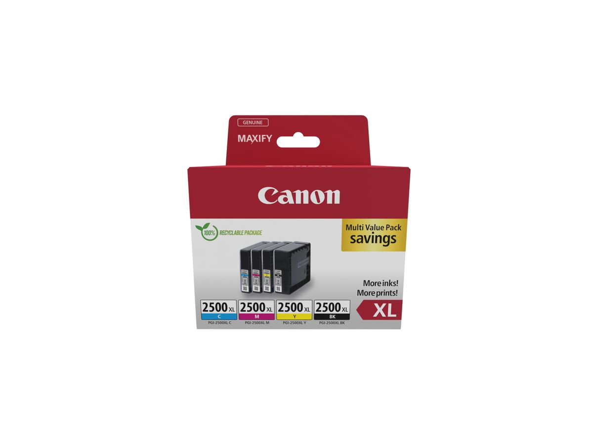 Canon 9254B010 ink cartridge 4 pc(s) Original High (XL) Yield Black, Cyan, Magenta, Yellow