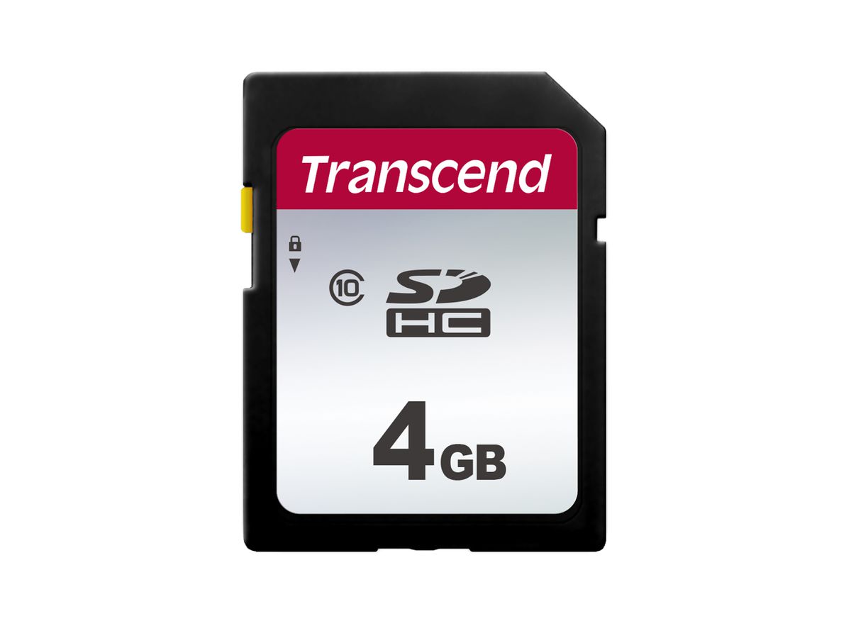 Transcend SDHC 300S 4GB flashgeheugen NAND Klasse 10