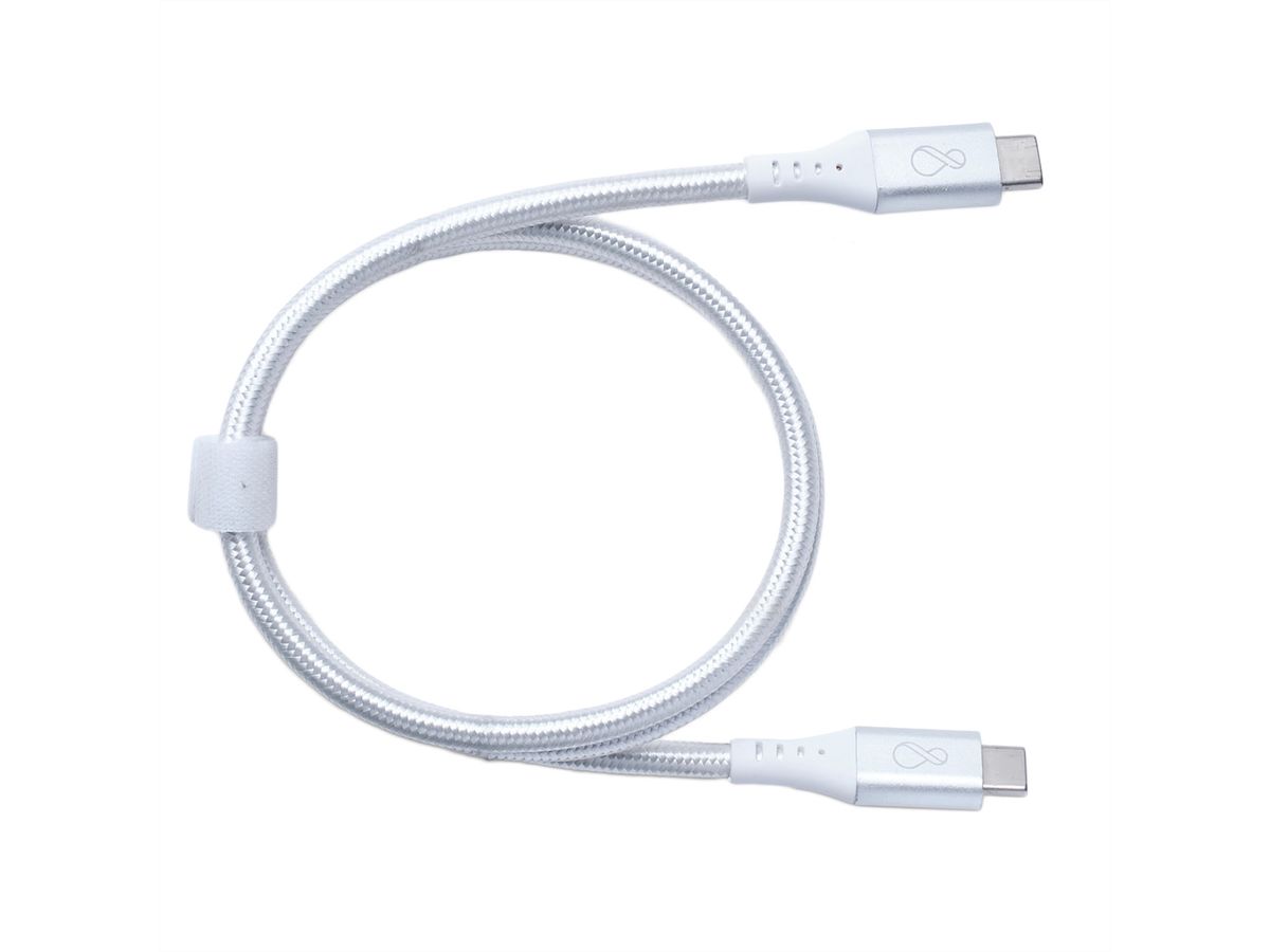 BACHMANN Ochno USB-C kabel recht 0,7m zilver