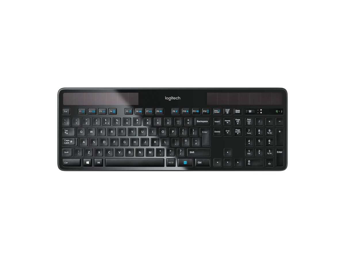 Logitech Wireless Solar K750 keyboard RF Wireless QWERTY English Black