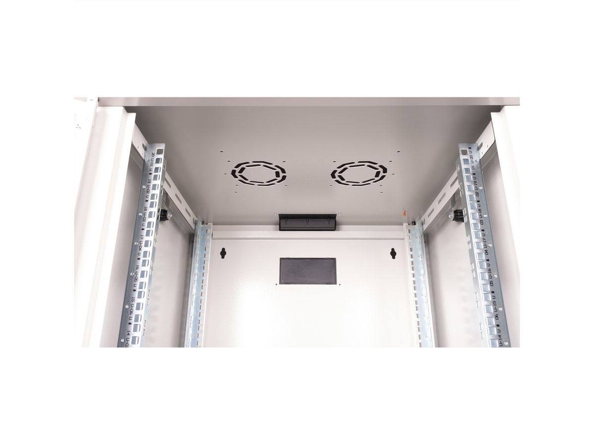 ROLINE 19-inch wall-mounted housing Pro 20 U, 600x600 WxD grey