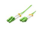 ROLINE Fibre Optic Jumper Cable, 50/125 µm, LC/LC, OM5, Low-Loss Connector, green, 1 m