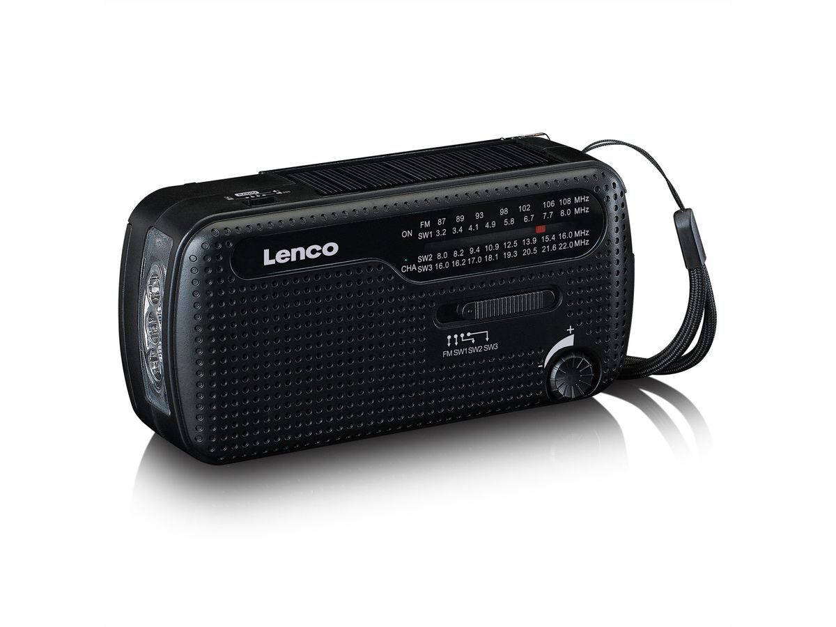 Lenco Solar-Radio MCR-112 , Zwart