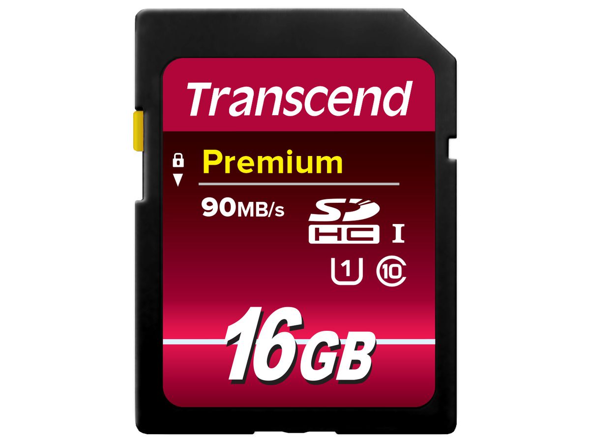 Transcend SD Card SDXC/SDHC Class 10 UHS-I 16GB