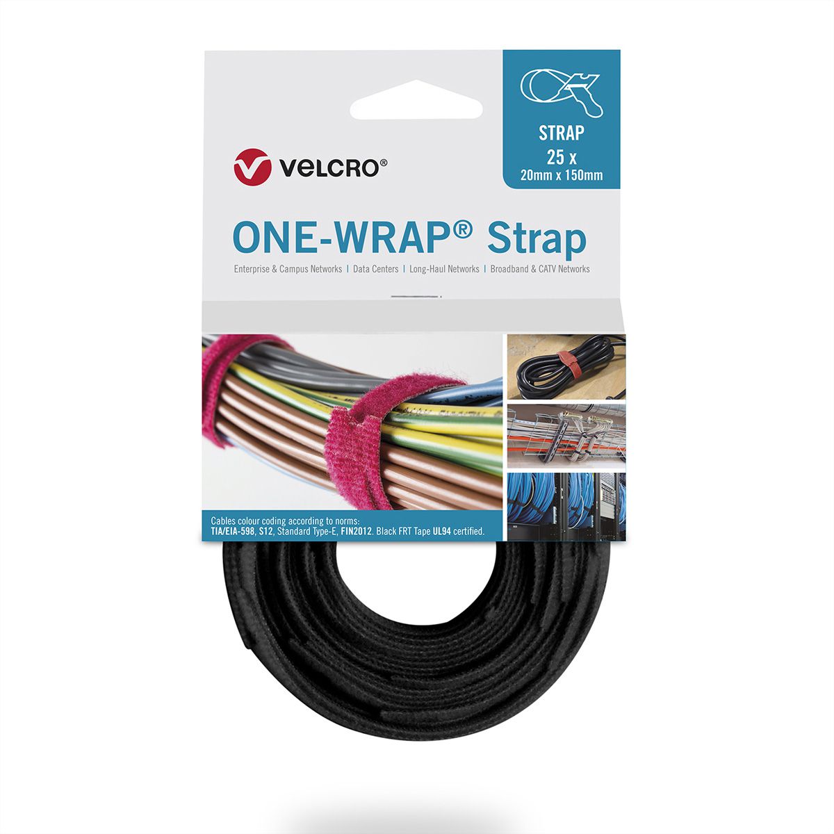Velcro One Wrap Tape, .50/13mm