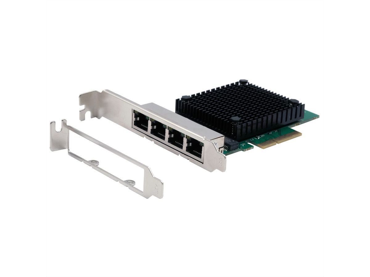 EXSYS EX-60114 4-Poorts 2.5Gigabit PCIe Netwerkkaart