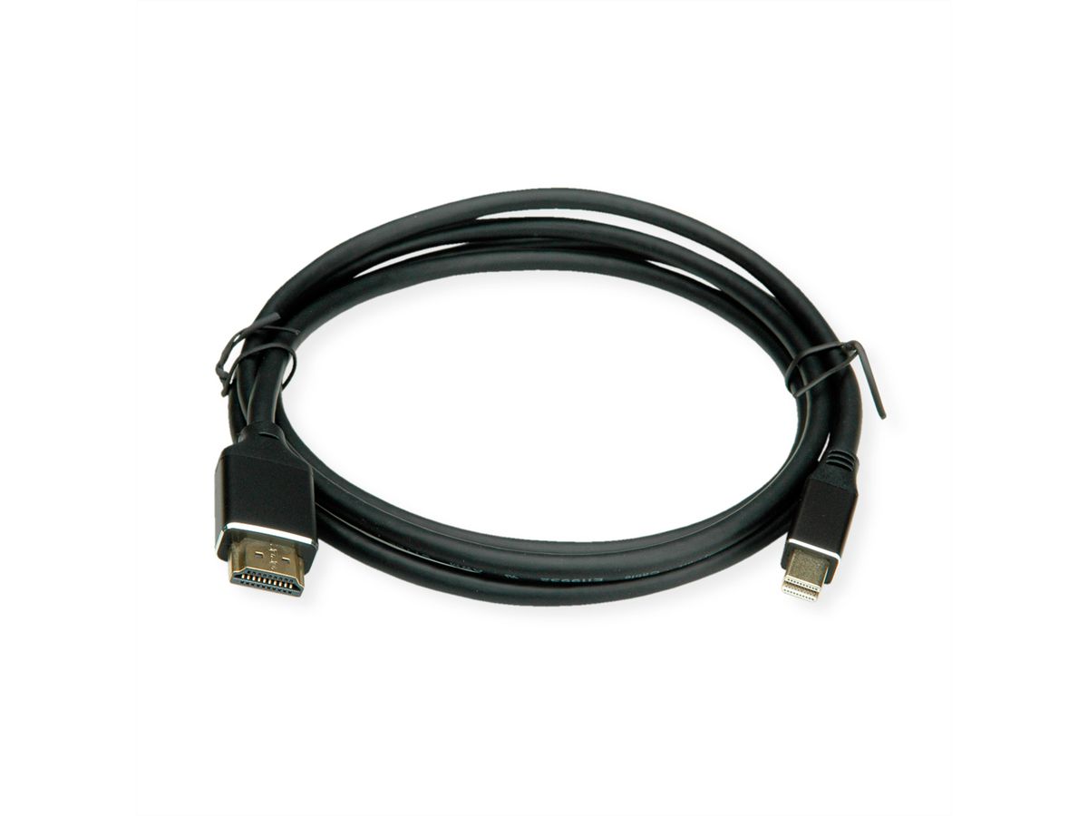BACHMANN Mini DisplayPort naar HDMI 1,5m S.1 Mini DP S.2 HDMI