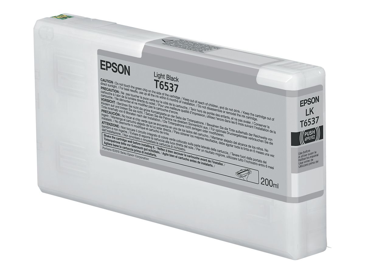 Epson T6537 Light Black Ink Cartridge (200ml)