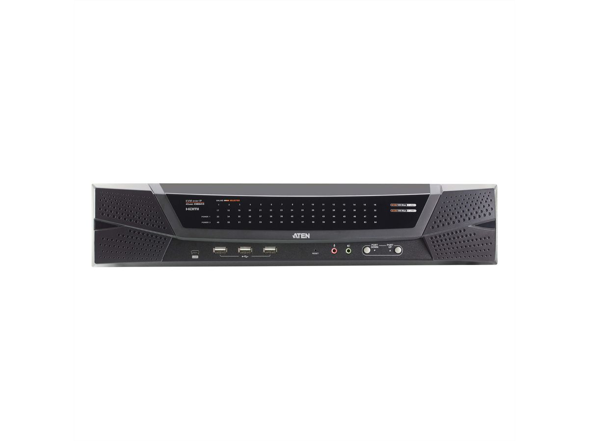 ATEN KN8064VB 64-Port Multi Interface Cat 5 KVM over IP Switch 1 Lokaal 8 Remote Access