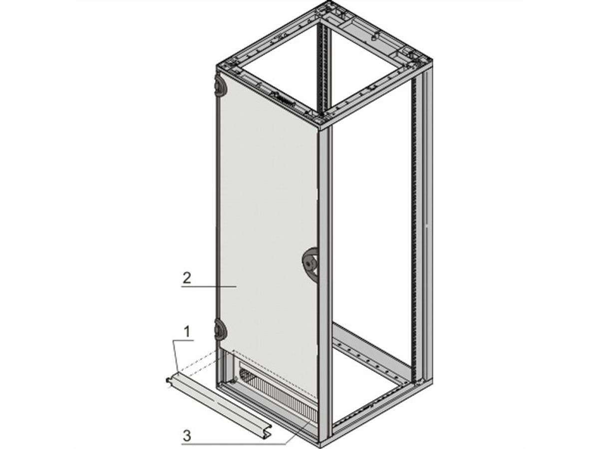 SCHROFF Novastar deurscharnierbeugel voor verkorte deur, voor Slim-Line voordeur