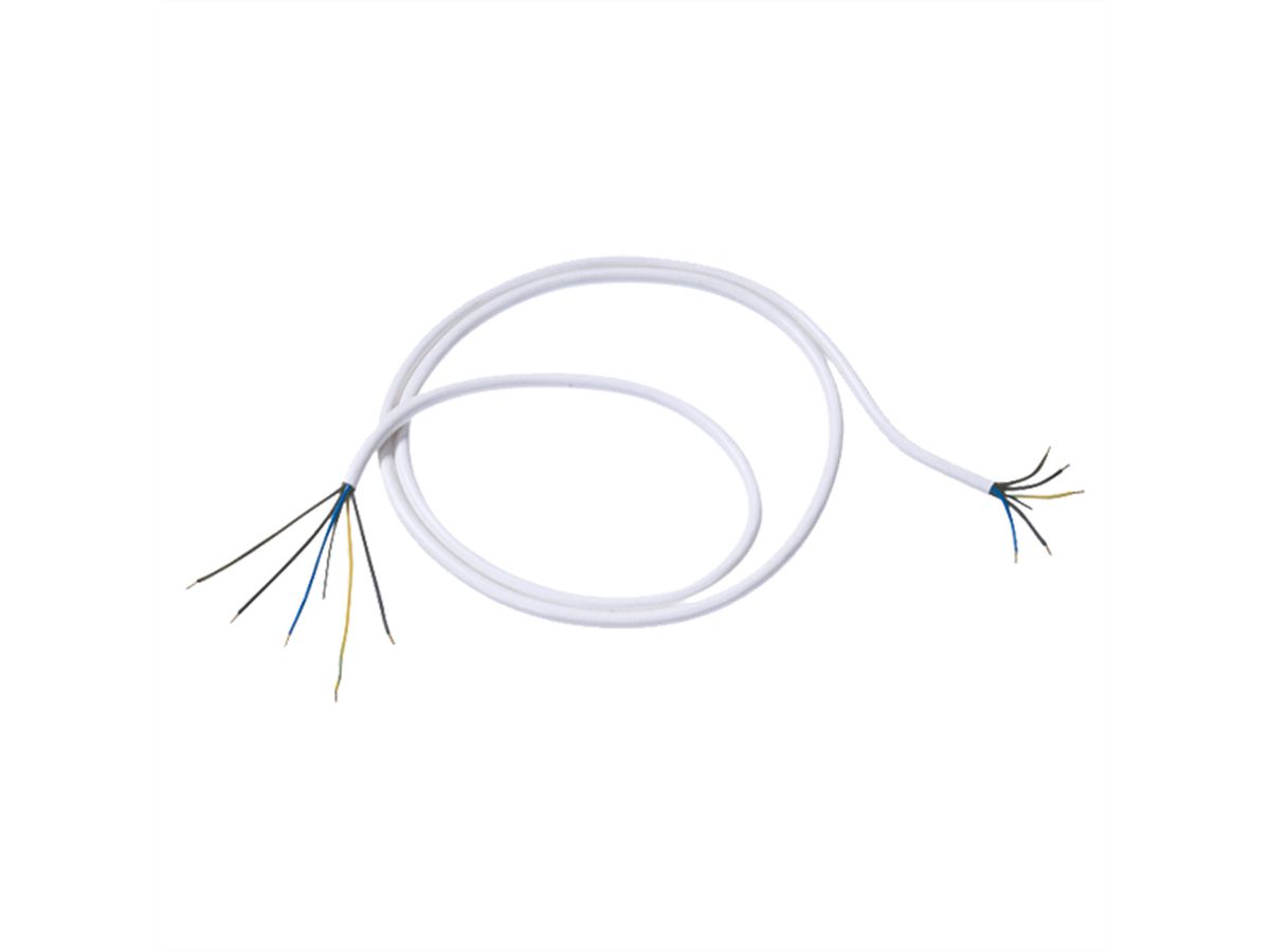 BACHMANN cooker cable 2.0 m white 5G2.50AE, H/AEH H05VV-F 5G2.50 Separately packaged