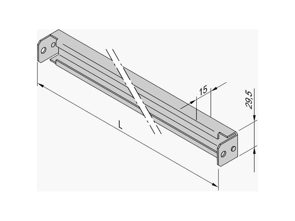 SCHROFF Varistar C-rail voor kastbreedte 600 mm