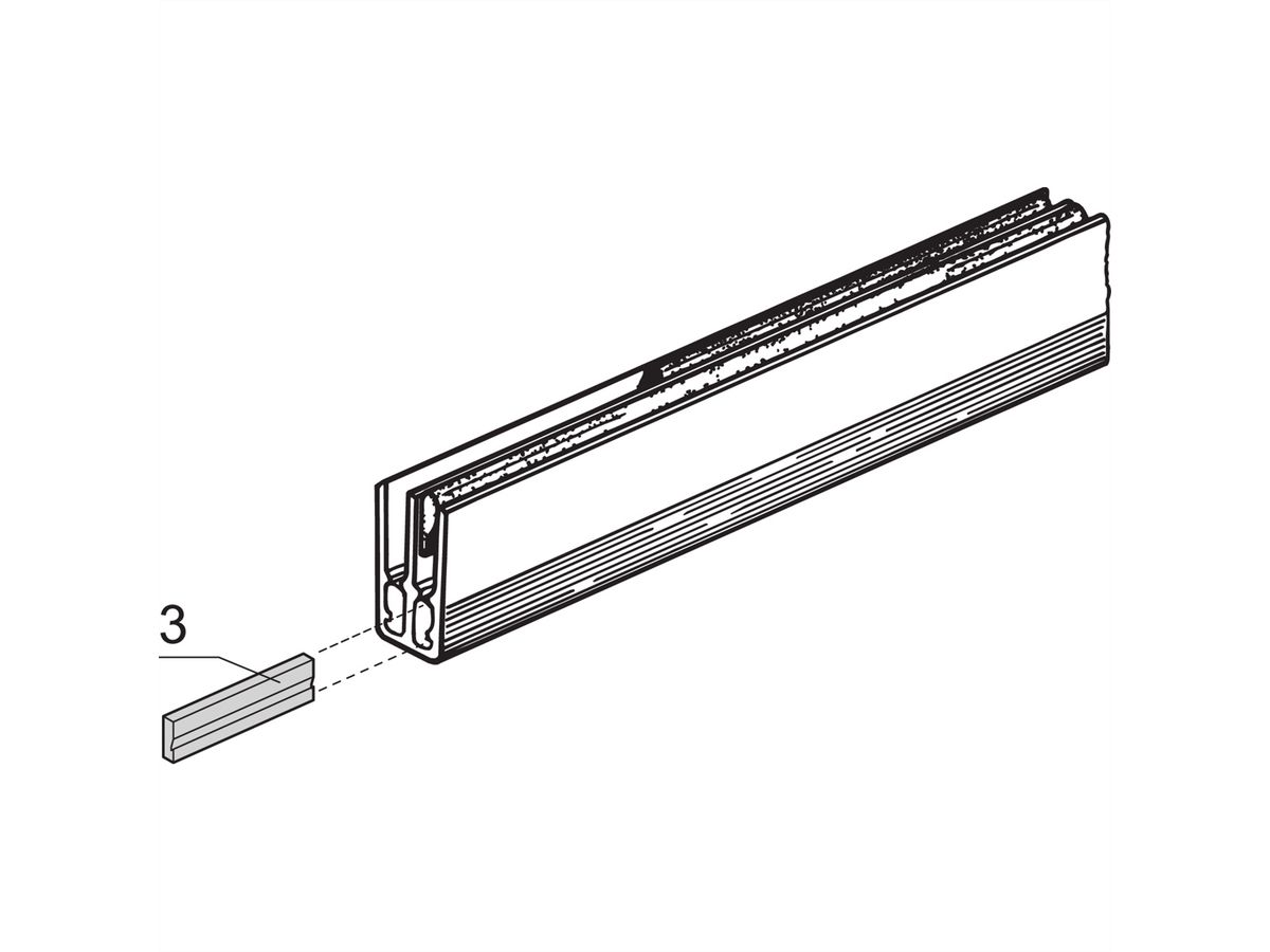 SCHROFF Insulating Block for Shortened Busbar, 1 or 2?Pole