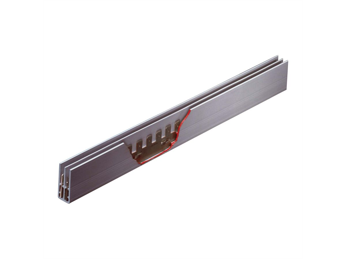 SCHROFF Busbar With FASTON Connections, 1 Pole, E-Cu tin-Plated