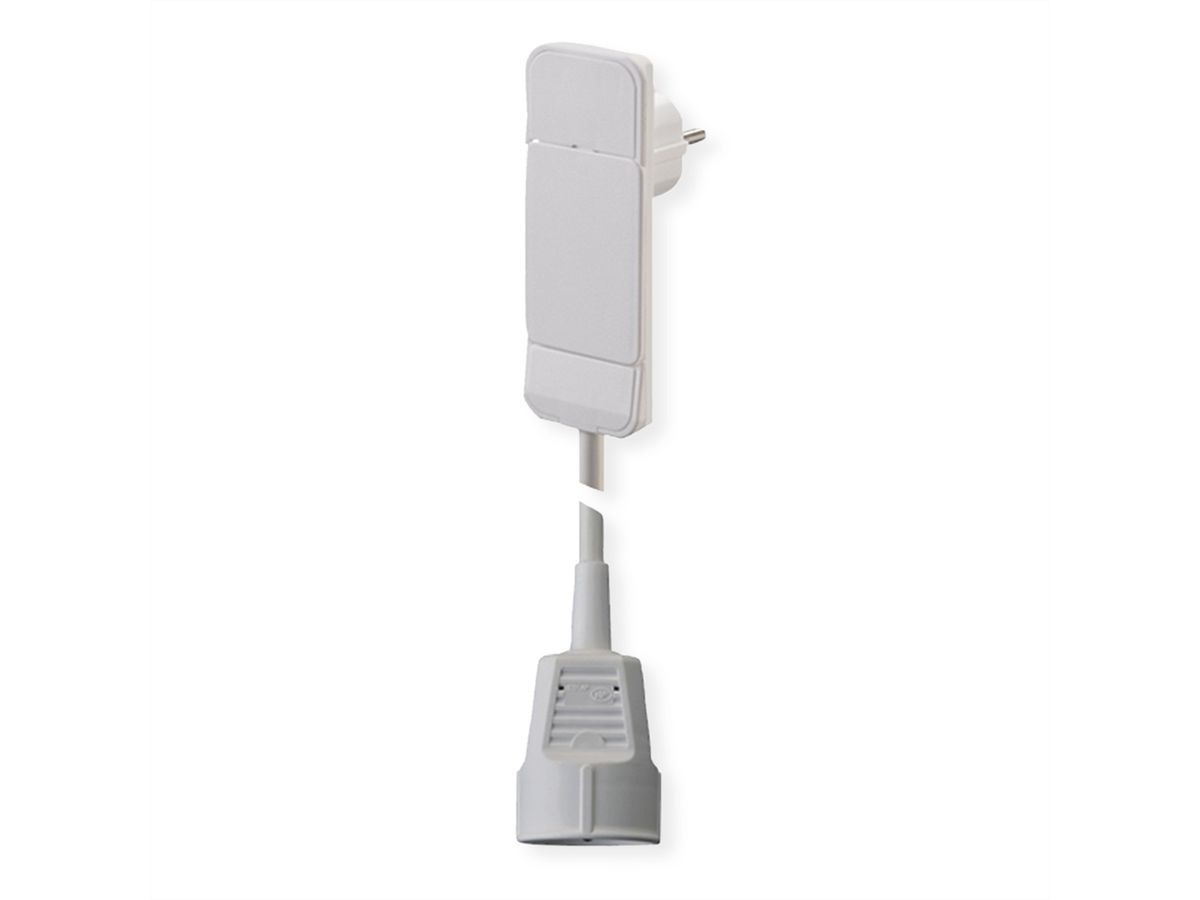 BACHMANN SmartPlug flat plug 1x earthing contact white, 1.5m