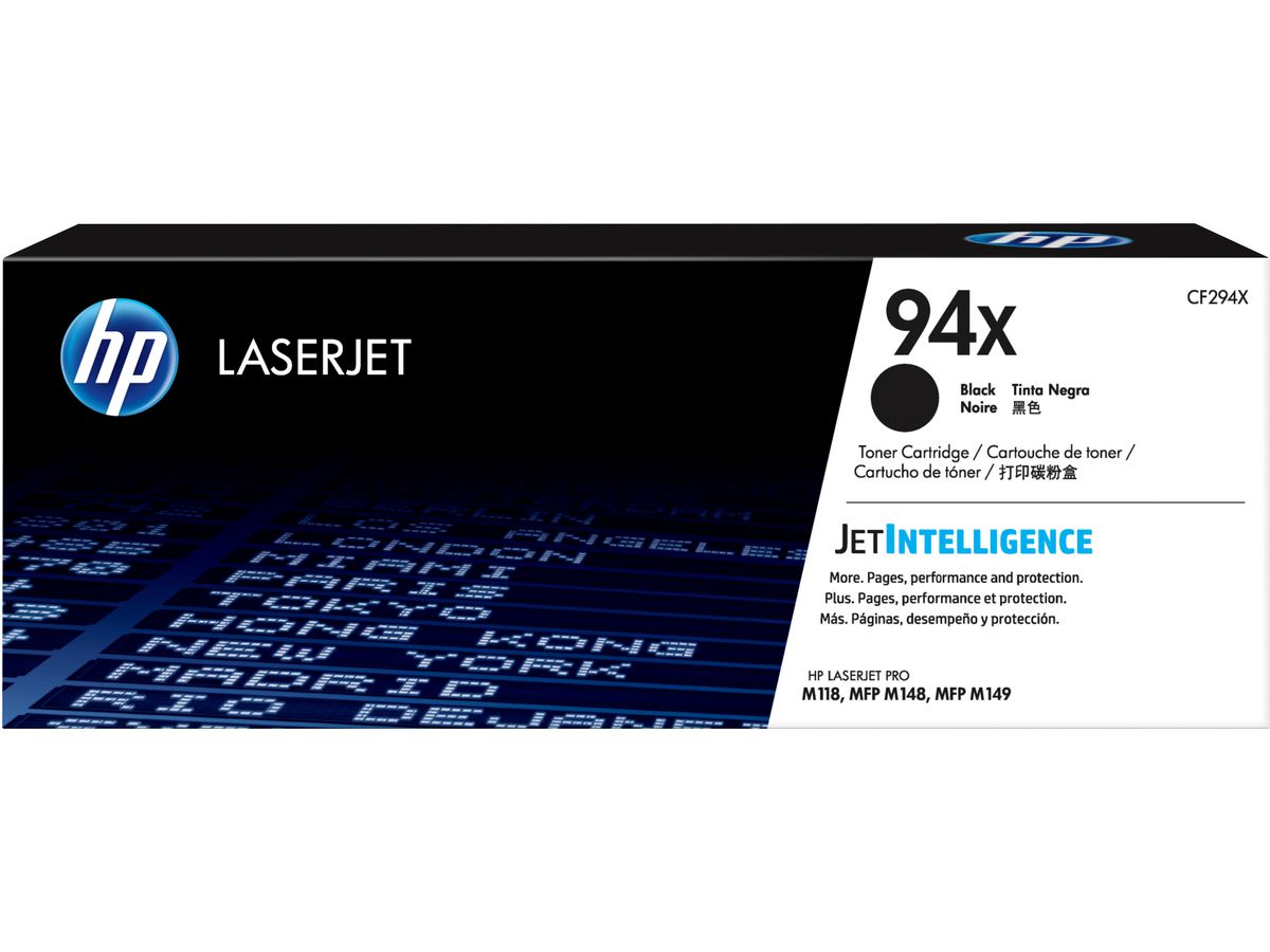 HP 94X High Yield Black Original LaserJet Toner Cartridge