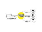 VALUE Multi Display Adapter USB Type C - 3x DP, Multi-Stream 4K