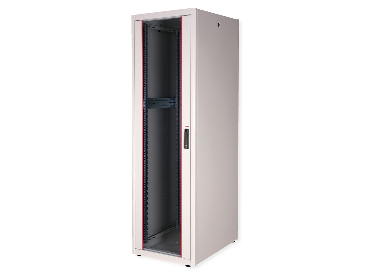 ROLINE 19-inch Network Cabinet Basic 42 U, 600x800 WxD glass door grey