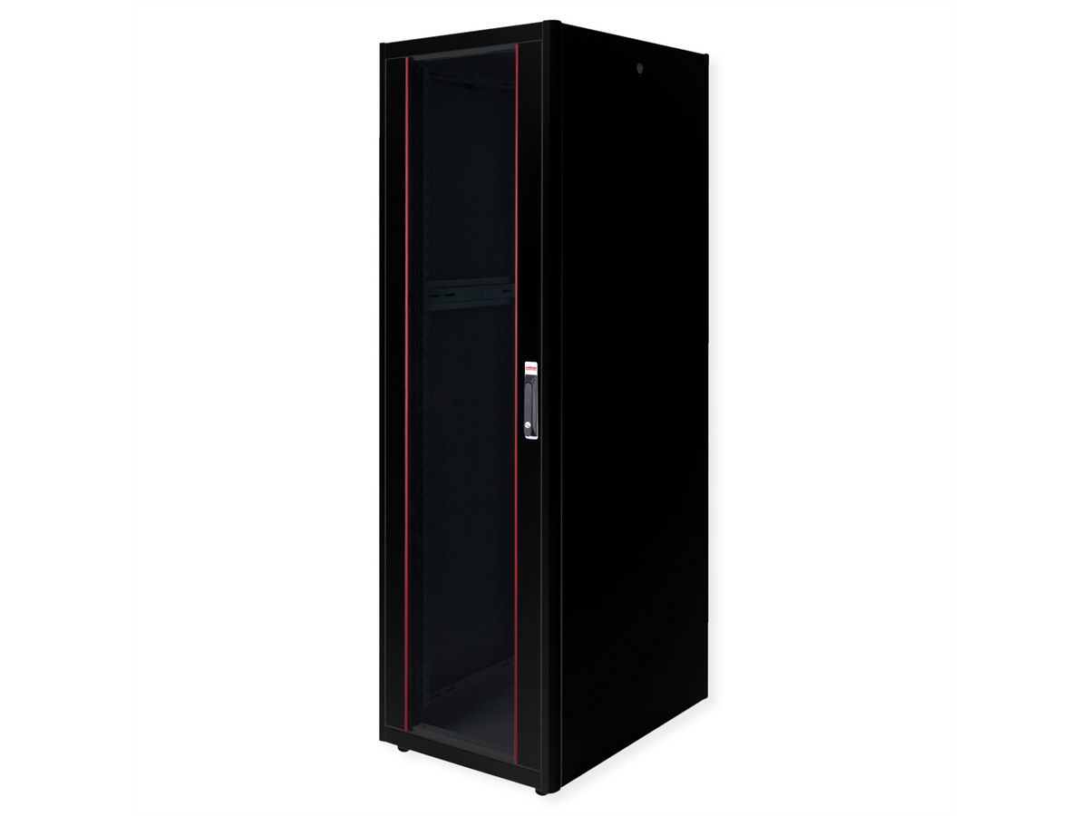 ROLINE 19-inch Network Cabinet Basic 42 U, 600x800 WxD glass door black