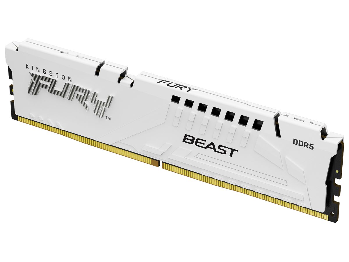 Kingston Technology FURY Beast 16GB 5600MT/s DDR5 CL40 DIMM White XMP