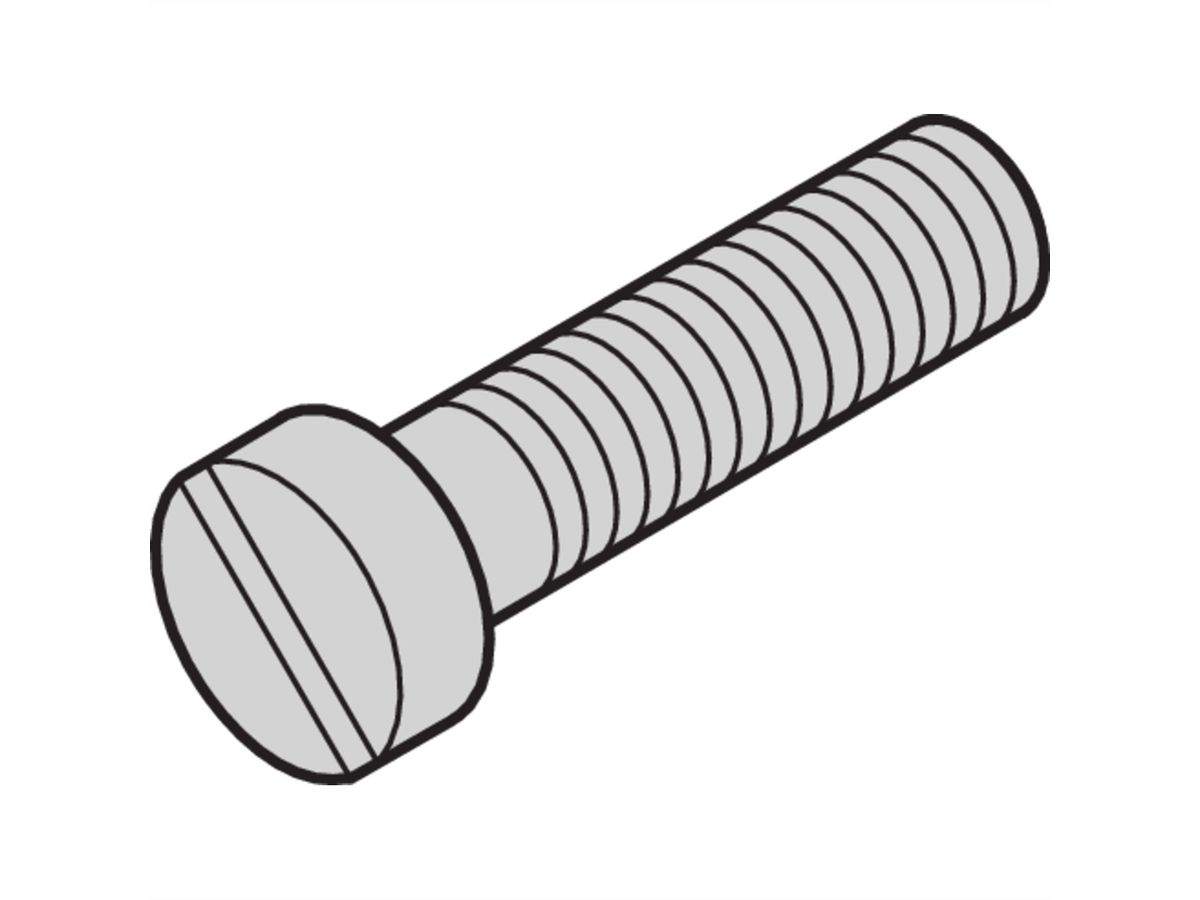 SCHROFF montagedeel, cilinderkopschroef, M2,5 x 4