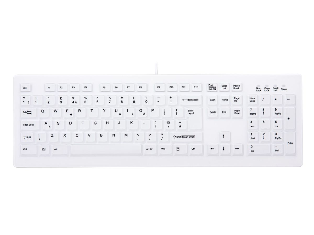 CHERRY AK-C8100F-U1-W/UK keyboard Medical USB QWERTY UK English White