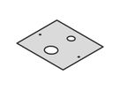 SCHROFF LAN Case Cable Ducting Plate for Fibre Optic Small Case