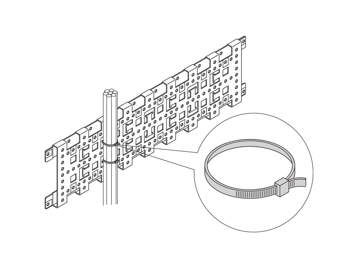 SCHROFF kabelbinder, 186L 5W