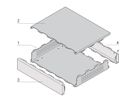 SCHROFF Interscale Desktop Case, Perforated, 44 mm, 399 mm, 310 mm