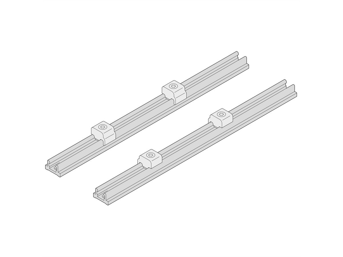 SCHROFF Interscale Flexible Rail System for Mounting PCBs, 133D, 128.55L