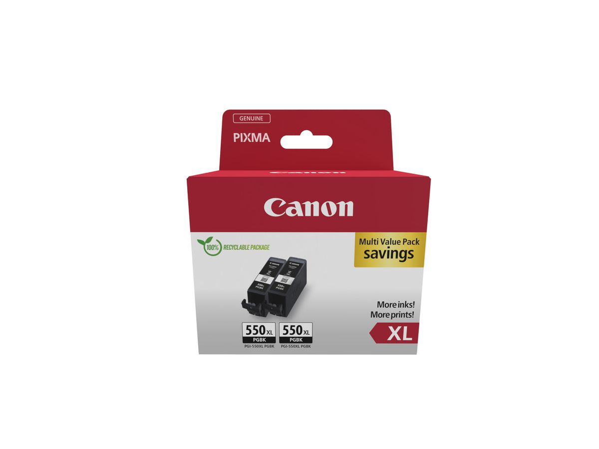 Canon 6431B010 inktcartridge 2 stuk(s) Origineel Zwart