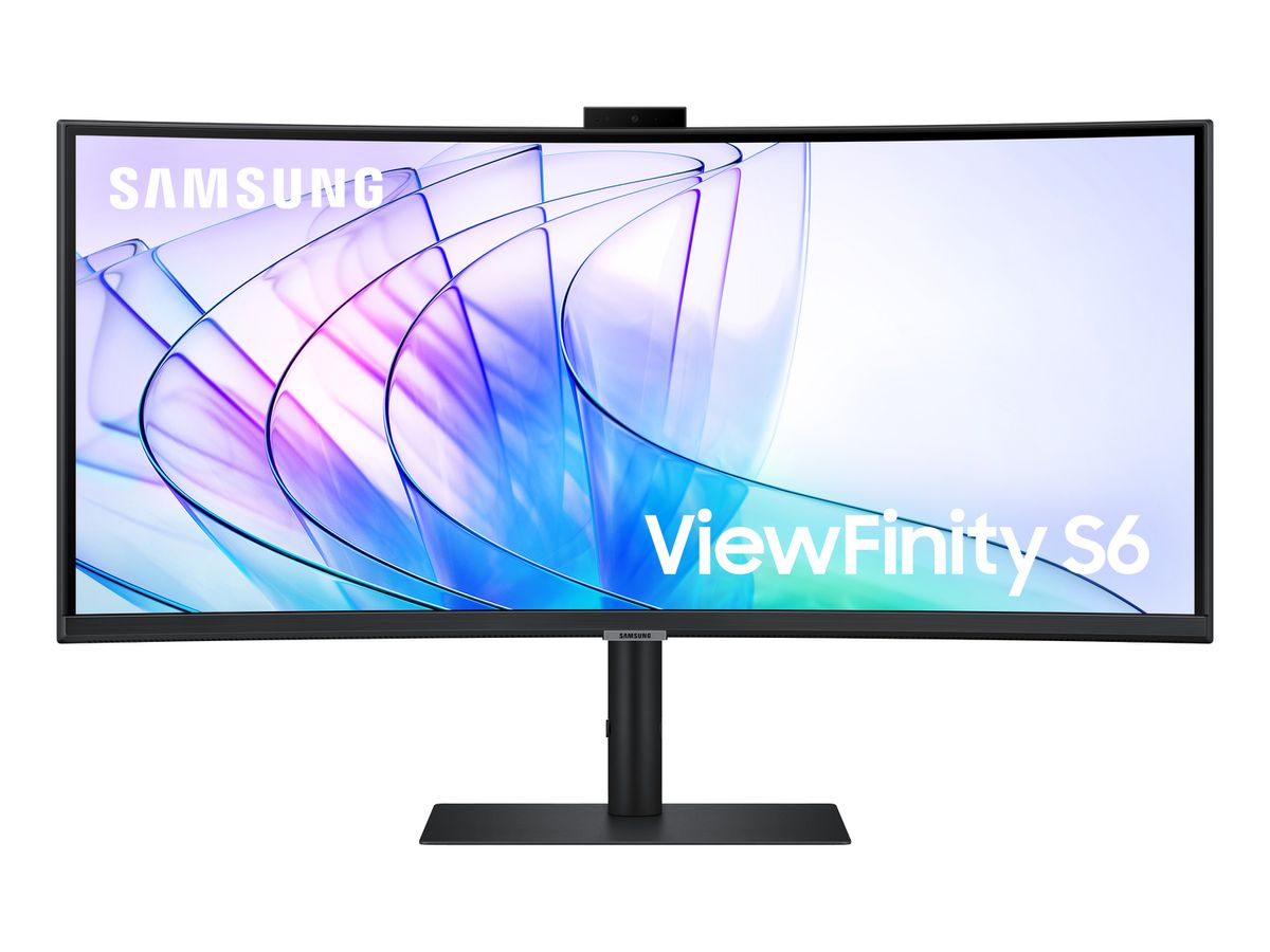 Samsung ViewFinity S6 S65VC computer monitor 86,4 cm (34") 3440 x 1440 Pixels UltraWide Quad HD LCD Zwart