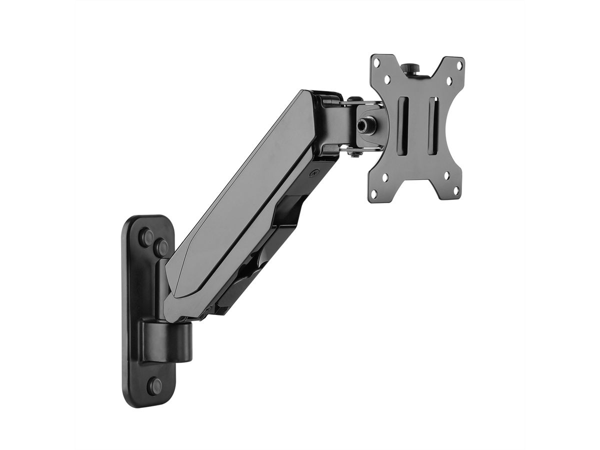 VALUE LCD Monitor Arm, Desk Clamp, 4 Joints, Pivot, black