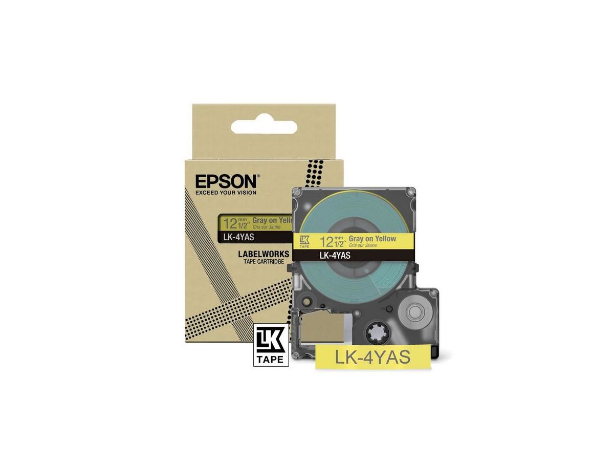Epson LK-4YAS Grey, Yellow