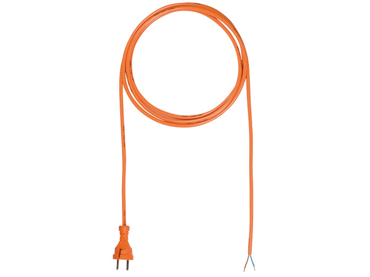 BACHMANN PUR supply cable 2x1.00 5m orange, H05BQ-F 24G/AEH