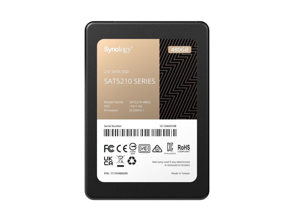 Synology SSD 2.5” SATA 480GB 2.5" SATA III