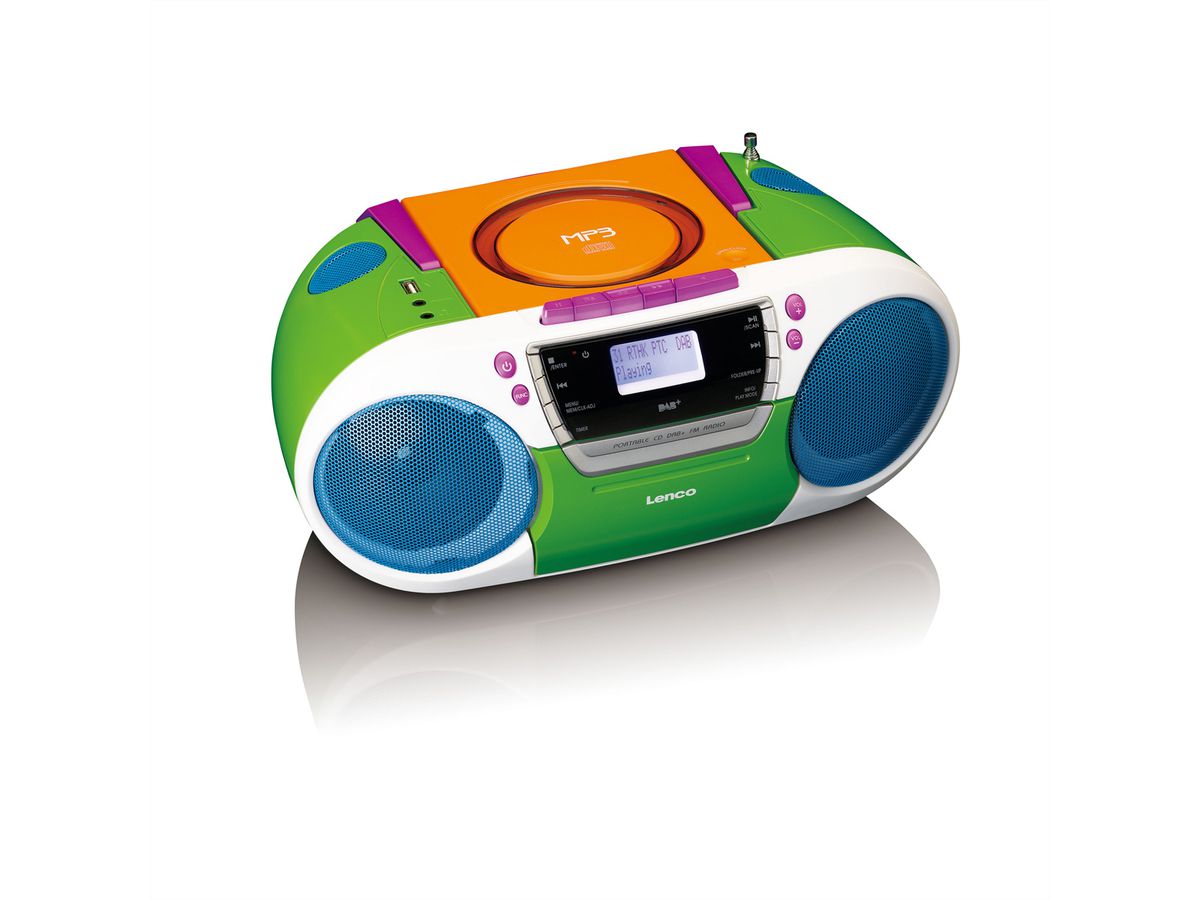Lenco DAB+ radio voor kinderen SCD-681, Kleurrijk