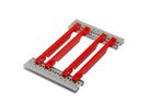 SCHROFF Guide Rail Accessory Type, Strengthened, PC, 160 mm, 2 mm Groove Width, Red