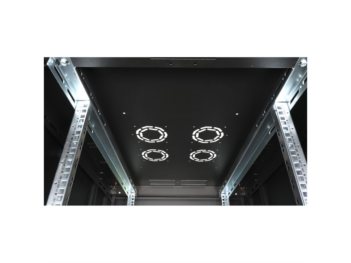 ROLINE 19-inch Server Cabinet Basic 42 U, 800x1000 WxD perforated black