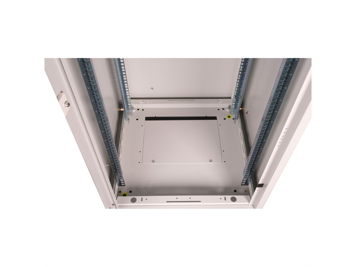 ROLINE 19-inch network cabinet Basic 42 U, 600x600 WxD glass door grey