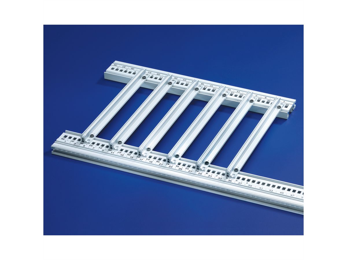 SCHROFF geleiderail accessoire type voor zware printplaten, extra sterk, aluminium, 400 mm, 2 mm groefbreedte, zilver