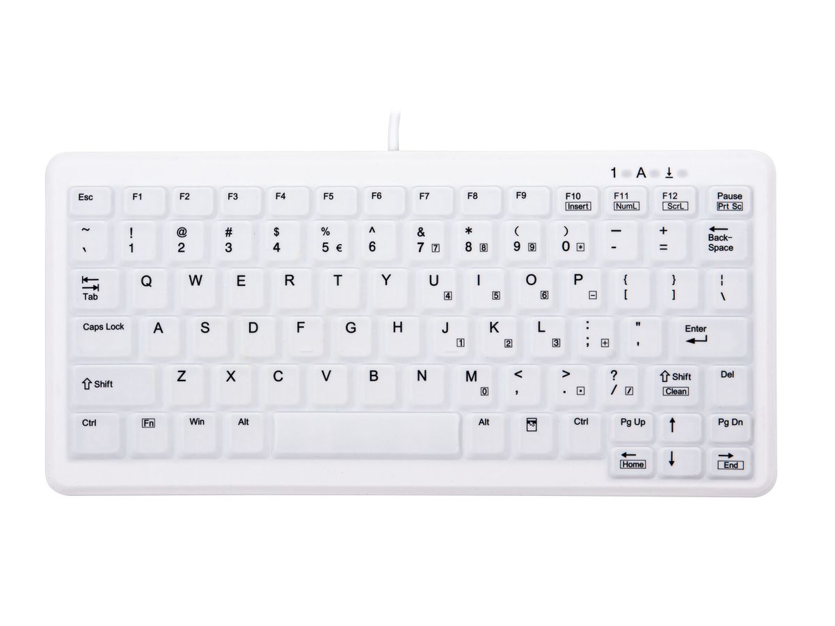 CHERRY AK-C4110 toetsenbord Medisch USB QWERTY Amerikaans Engels Wit