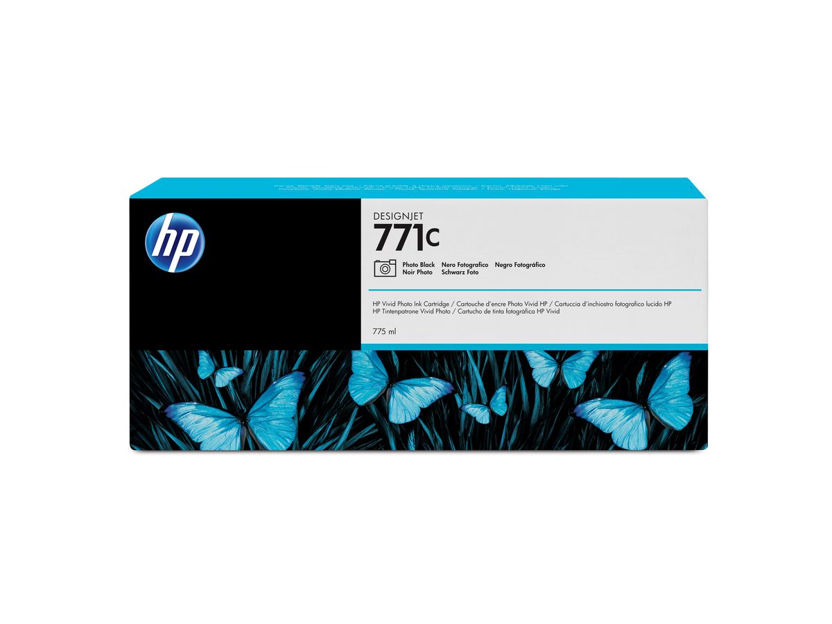 HP 771C zwarte DesignJet fotoinktcartridge, 775 ml