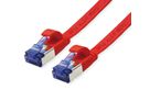 VALUE FTP Patch Cord, Cat.6A (Class EA), extra-flat, red, 2 m