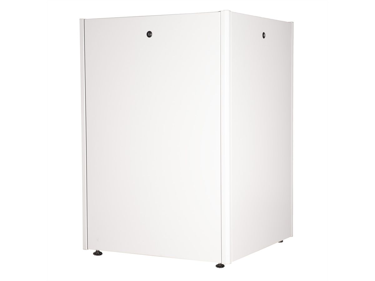 ROLINE 19-inch network cabinet Basic 22 U, 800x800 WxD glass door grey