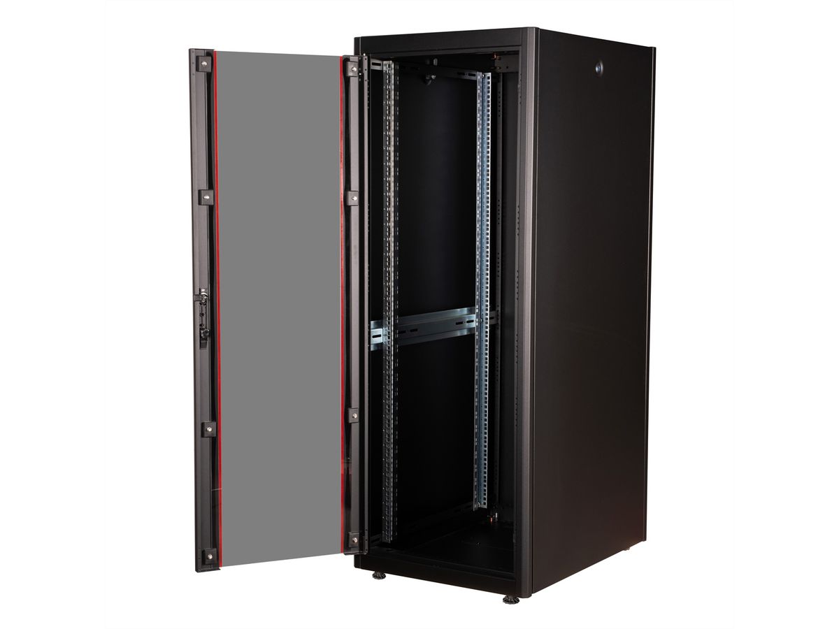 ROLINE 19-inch network cabinet Basic 32 U, 600x800 WxD glass door black