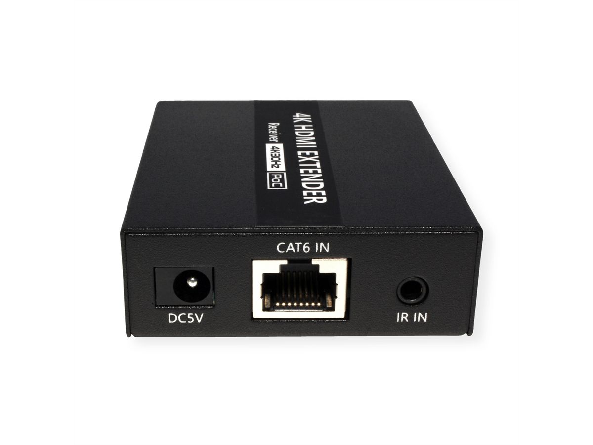 VALUE HDMI A/V Extender via Cat.6A kabel, 4K@30Hz, 40m